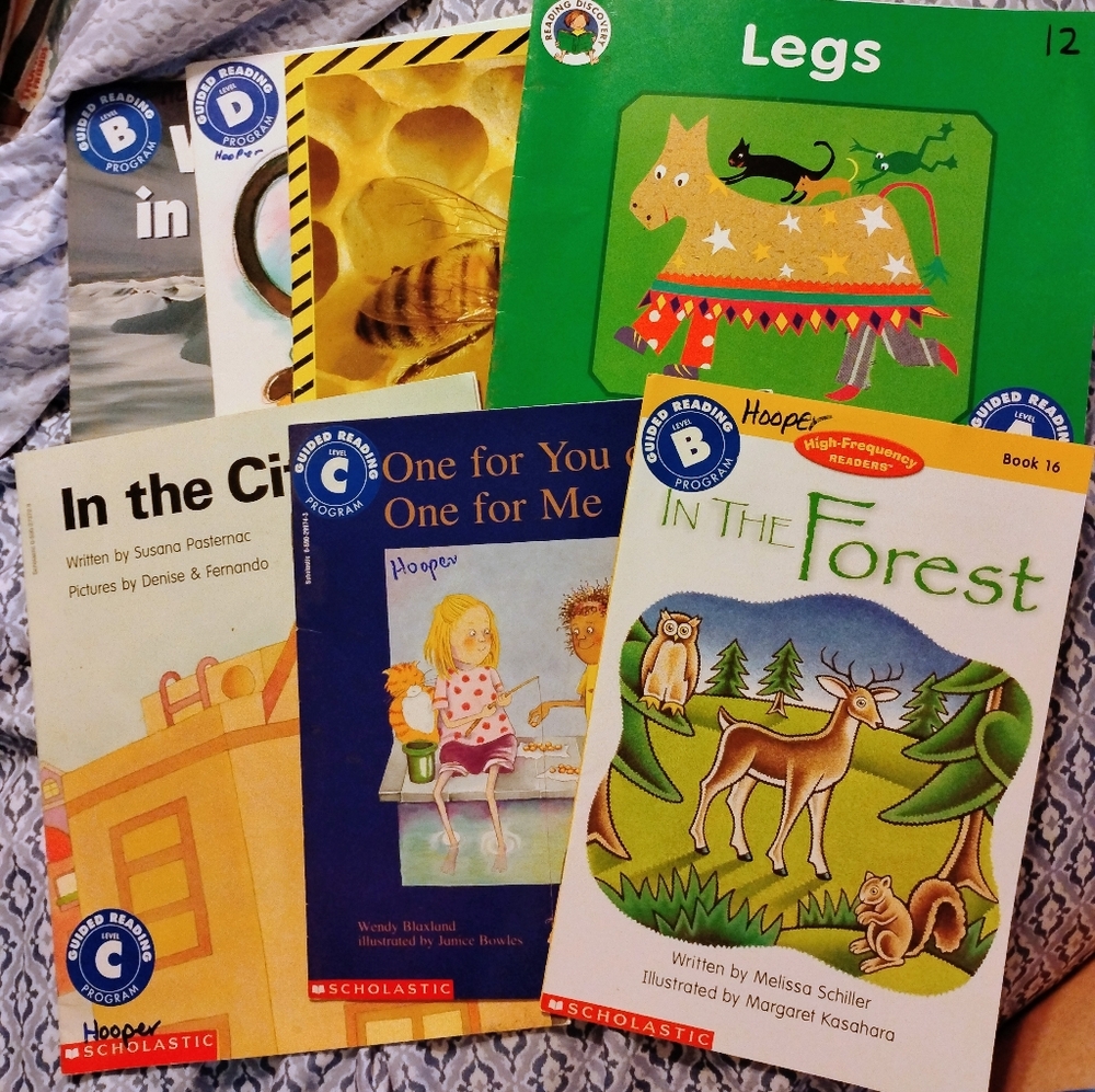 7 Scholastic High Frequency Guided Reading  Books